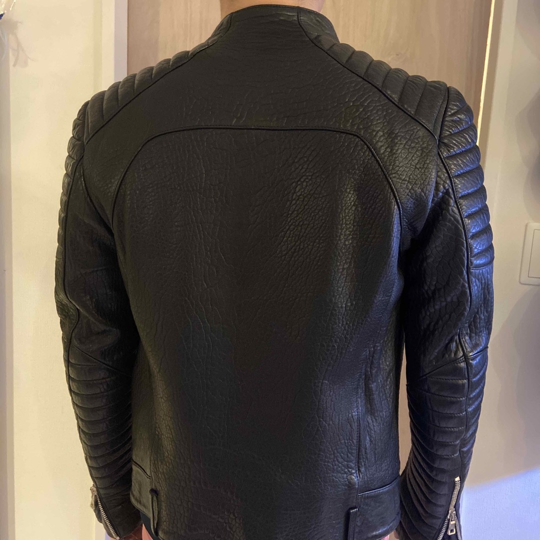 BALMAIN - 極美品☆ BALMAIN 牛革 定番レザージャケット☆バルマン(着