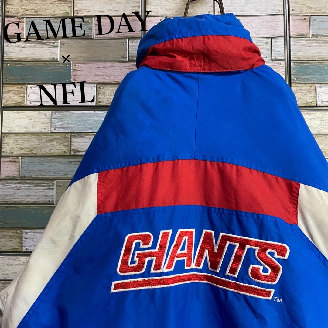 GAME DAY×NFL ニューヨークジャイアンツ 中綿ジャケット ブルゾンの