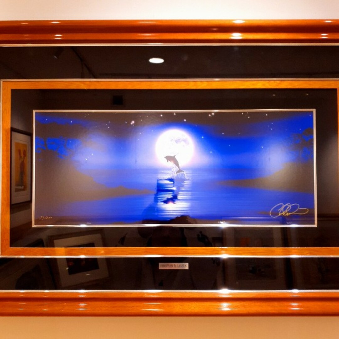 希少 限定番号記載 93/300 クリスチャン・ラッセン作品 ミスティック