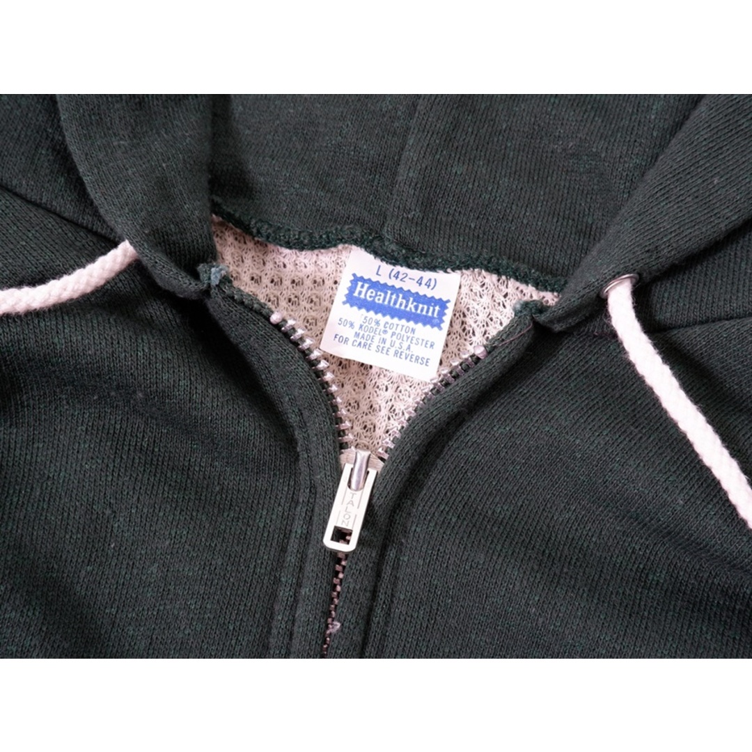 Healthknitヘルスニット 70's-80's 裏地サーマル スウェットジップ
