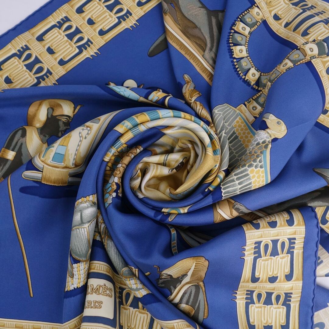HERMES - 美品 エルメス HERMES スカーフ カレ90 TUTANKHAMUN