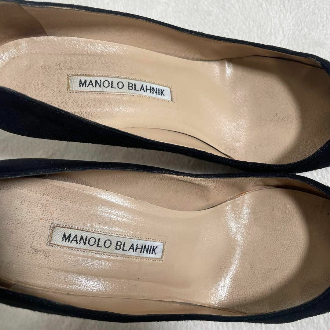 MANOLO BLAHNIK - マノロブラニク パンプス スエード ポインテッドトゥ