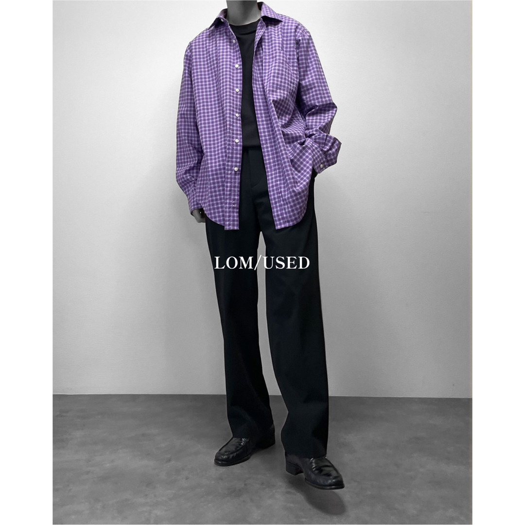 ラルフローレン RALPHLAUREN 紫 チェックシャツ 古着 usedの通販 by