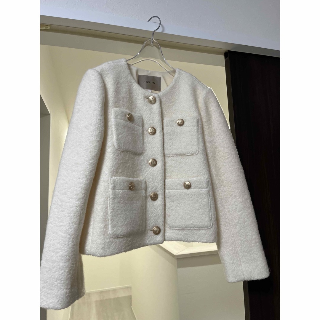 JUSGLITTY - ジャスグリッティー ブークレジャコットの通販 by みぃ