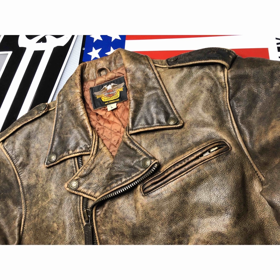 Harley Davidson - 【レアモデル！背ロゴエンボス】ハーレー