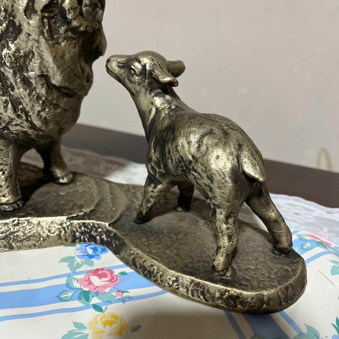 羊の群れ 古銅 未の親子 オブジェ 干支 金属工芸品の通販 by Ma's shop
