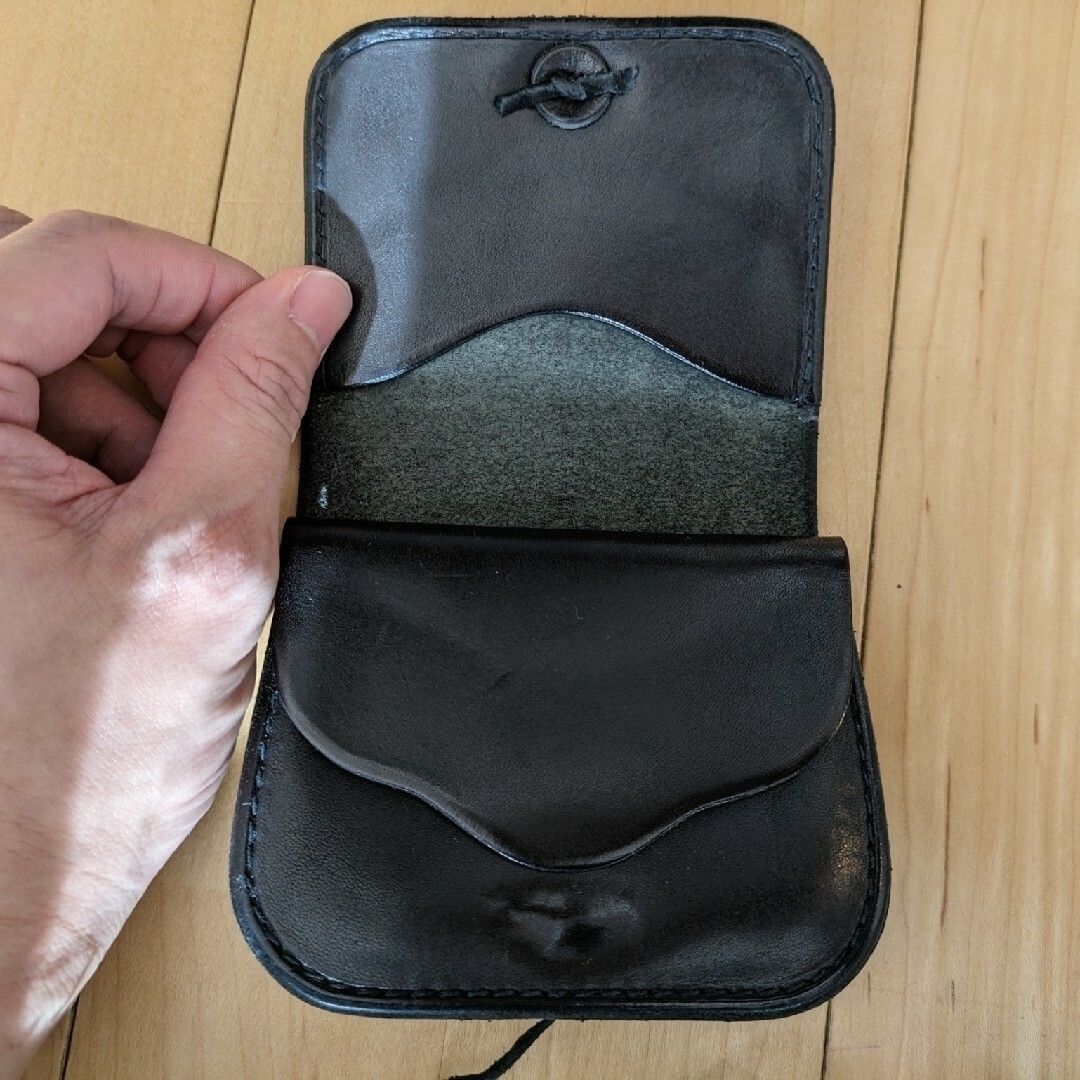 goro's - 早い者勝ち！ゴローズ 角型小銭入れ 黒 マチあり カスタムの