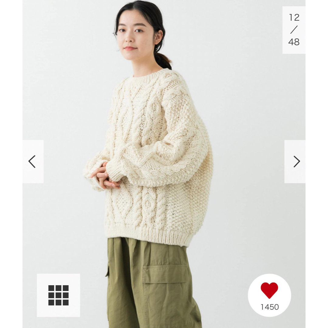 かぐれ - 新品タグ付◉ ペルーアランクルーネックニット かぐれ DOORS