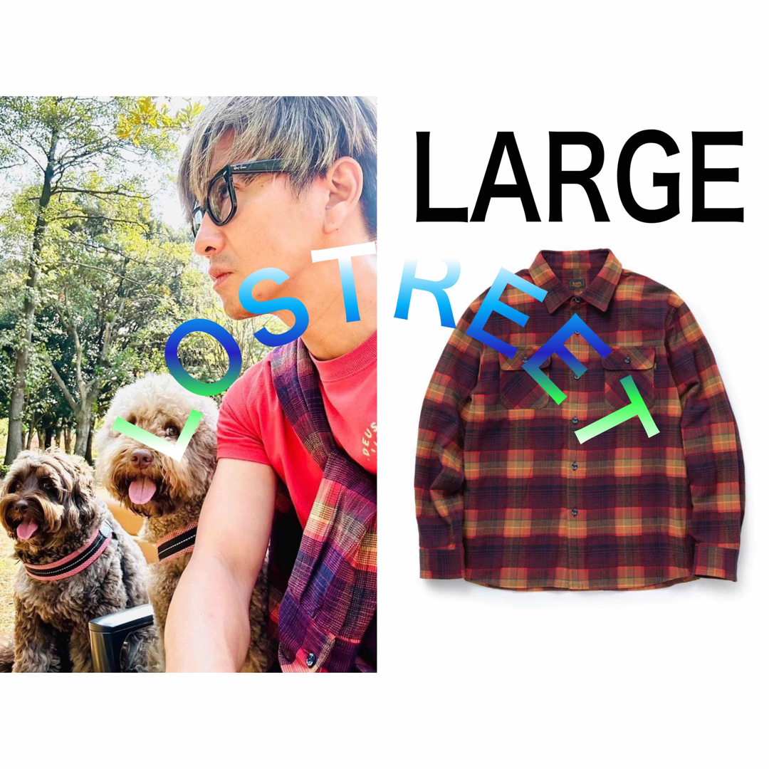 RATS - 【木村拓哉着用】 RATS MULTI COLOR CHECK SHIRT Lの通販 by
