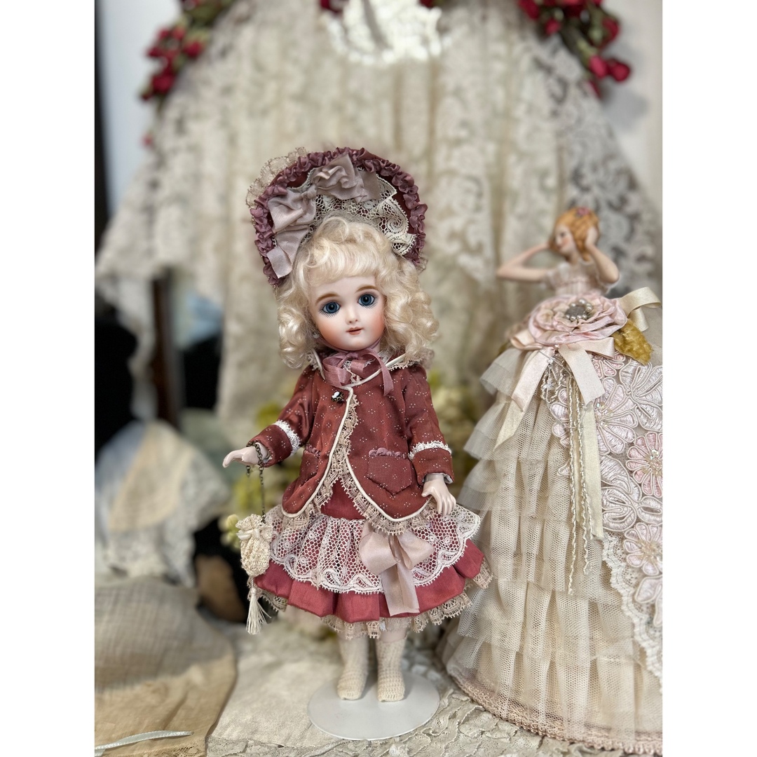 28㎝用 ドレスセット ビスクドール アンティークドールの通販 by
