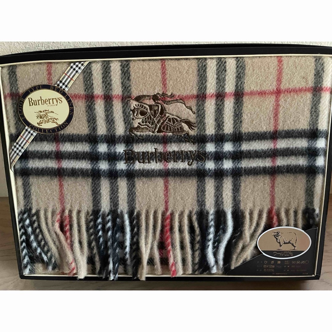 BURBERRY - ◇稀少品◇バーバリー旧タイプのロゴひざ掛け④◇未使用品