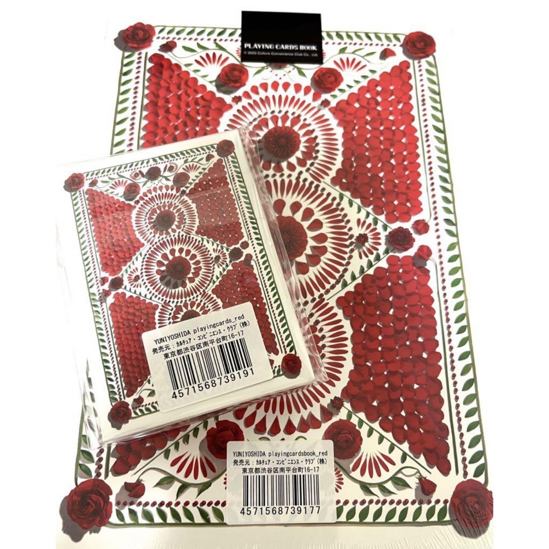 ☆新品☆吉田ユニ展「PLAYING CARDS」☆トランプ＆アートブック（赤