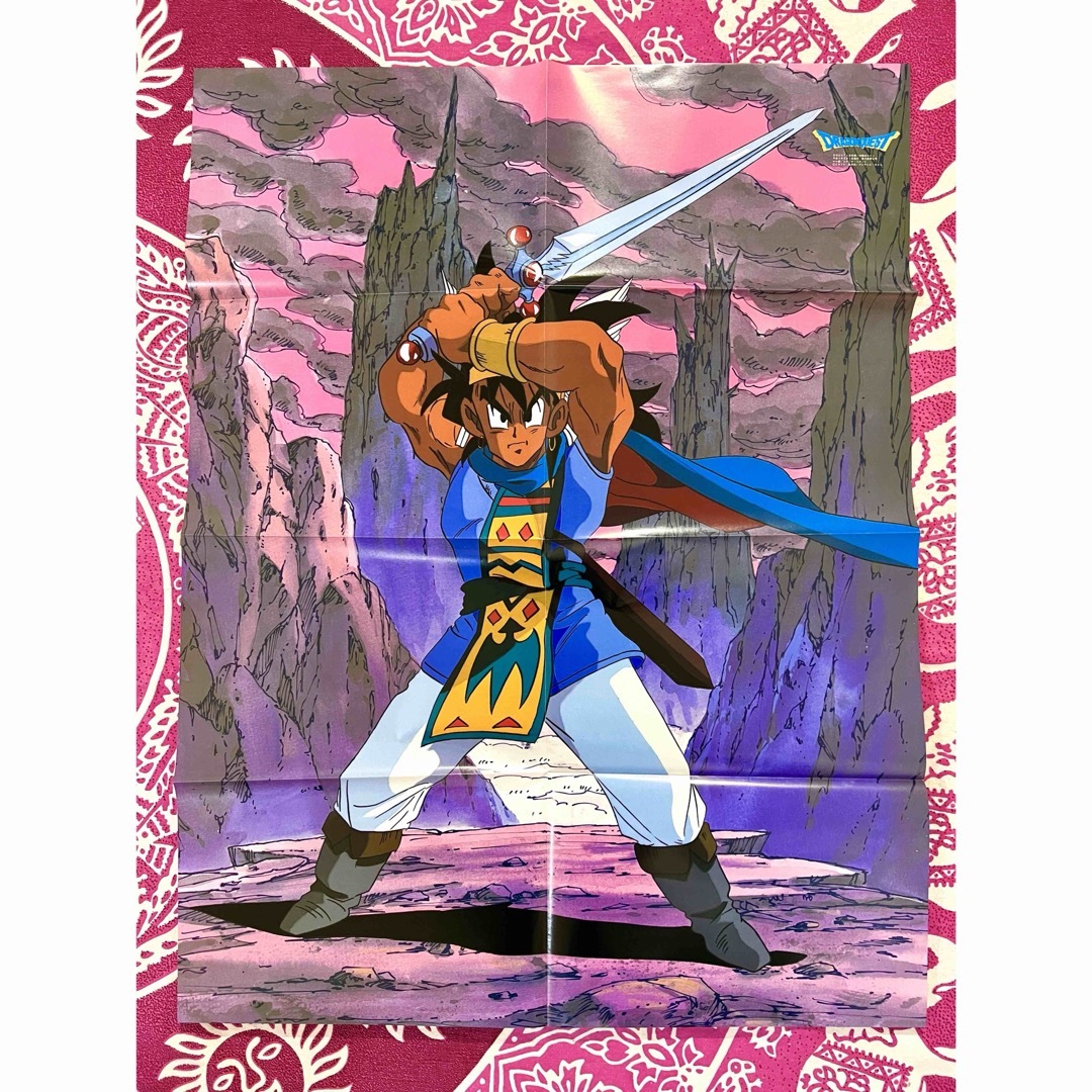 非売品】月刊OUT ドラゴンクエスト 勇者アベル伝説 鳥山明 ポスターの