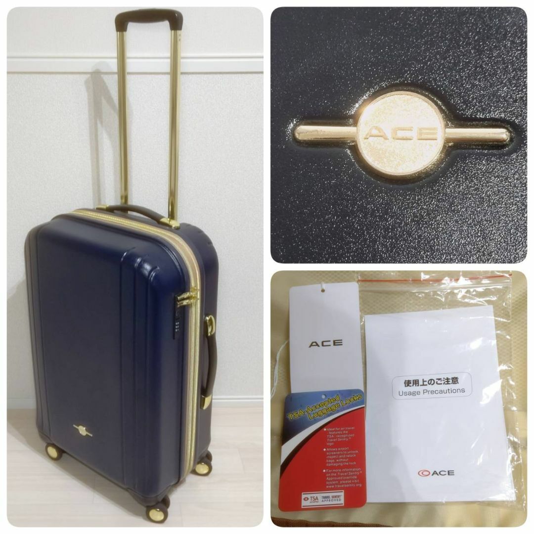ace. - ACE レディース スーツケース キャリーケース ネイビー