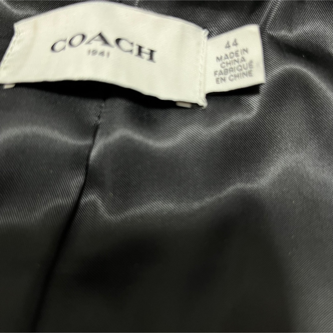COACH - 美品 本革COACH コーチ ボア レザージャケット シープスキン