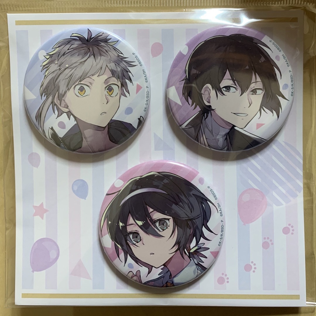 文豪ストレイドッグス【大博覧会】原作絵 缶バッジセットA 太宰治