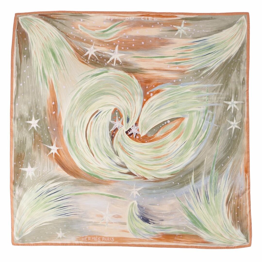 HERMES - 美品 エルメス HERMES スカーフ カレ90 Feux Du Ciel 天の火