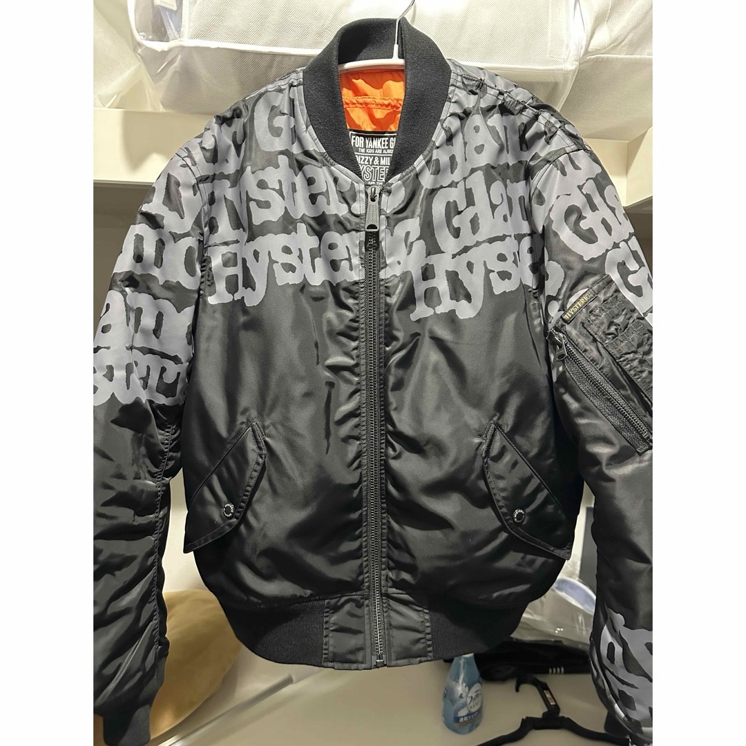 HYSTERIC GLAMOUR - ヒステリックグラマー TYPE LOGO MA-1 ブラック S