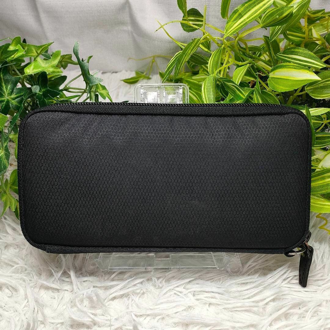 PORTER - PORTER 長財布 ブラック ラウンド ナイロン ポーター 財布 黒