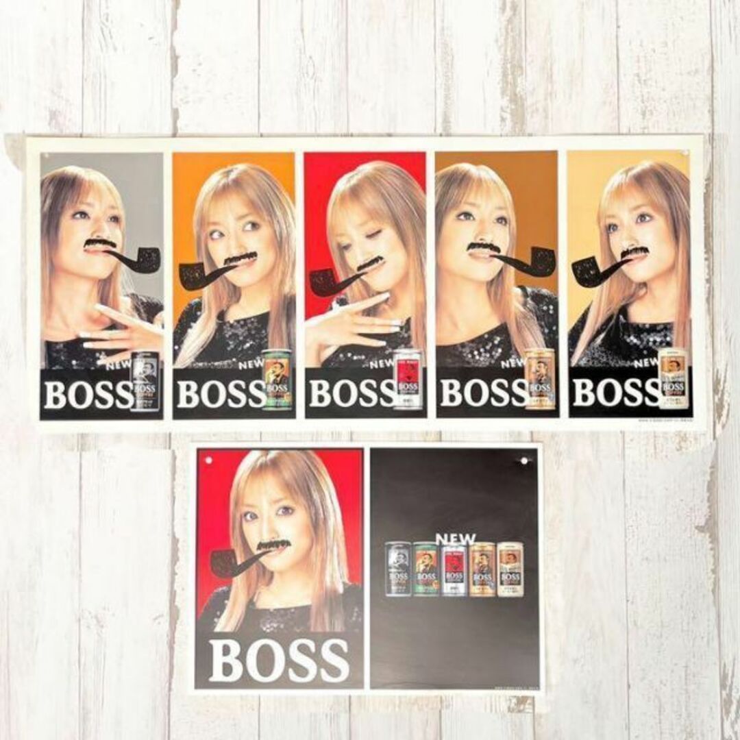 浜崎あゆみ サントリー ボス 販促パネル 非売品 希少 激レア SANTORYの