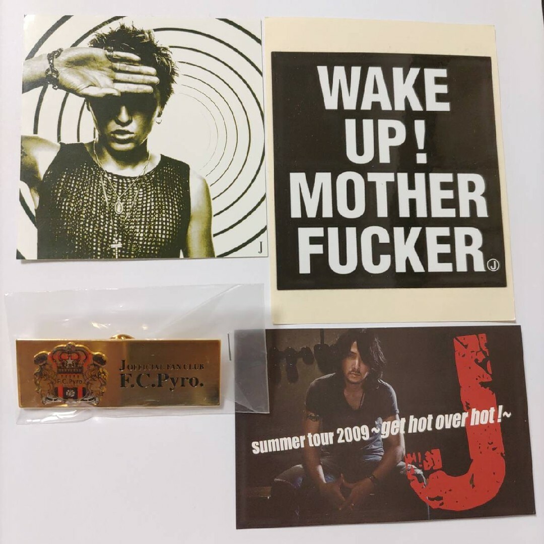 LUNA SEAジェイ4点セットJステッカー会場限定カードFC会員特典