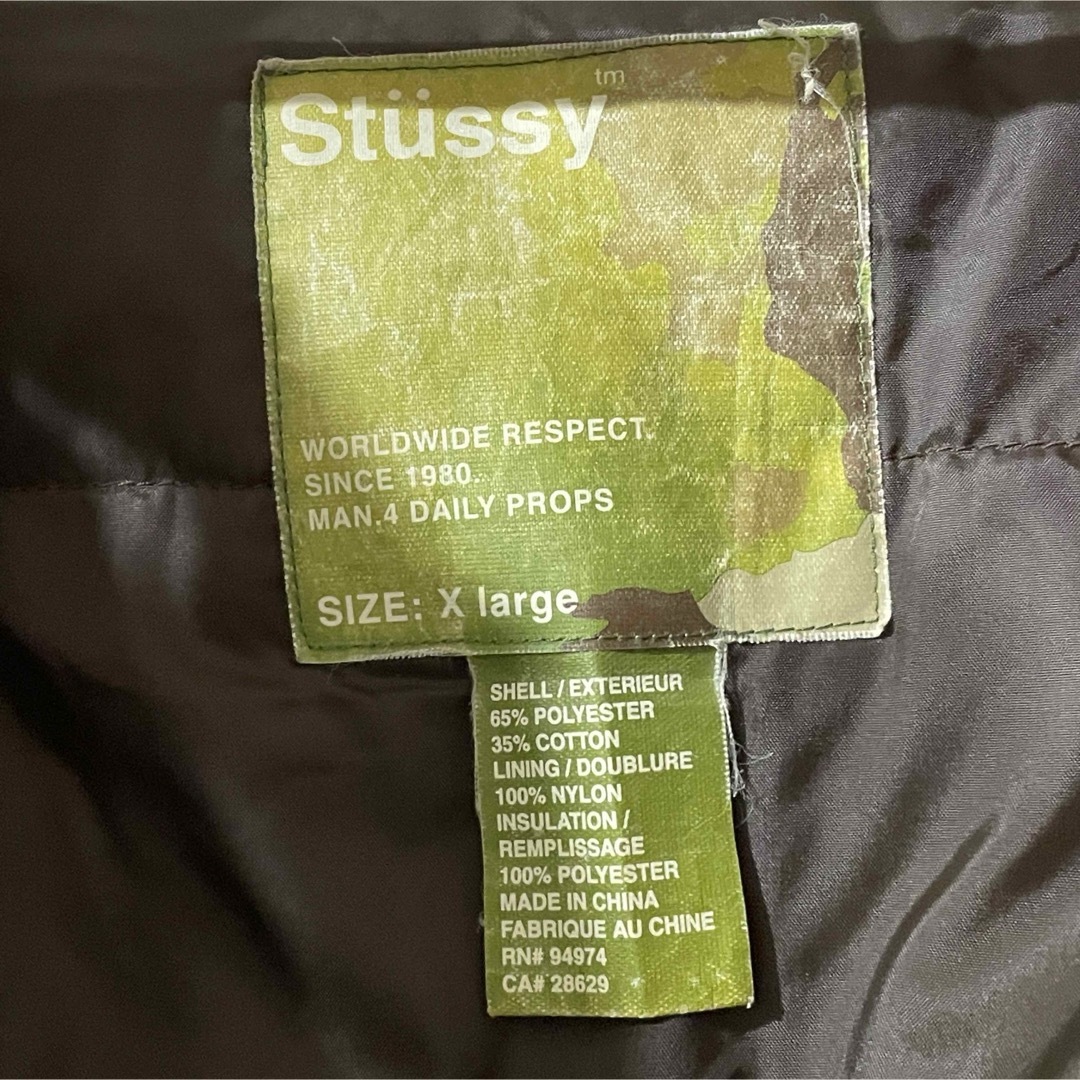 STUSSY - stussy 中綿ジャケット thermolite チェック 90s xlの通販 by