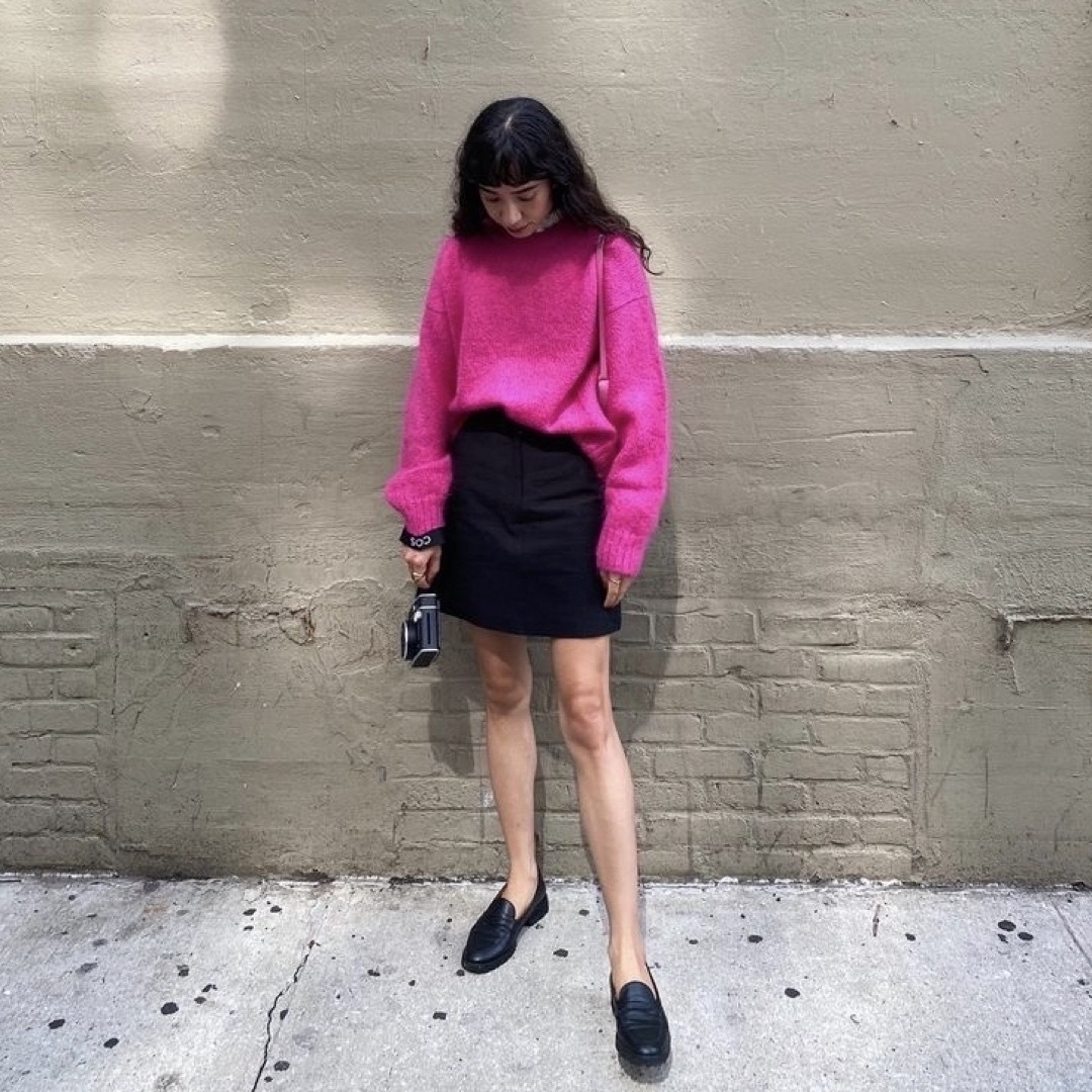 COS - COS ビビットピンクニットの通販 by aplfool｜コスならラクマ