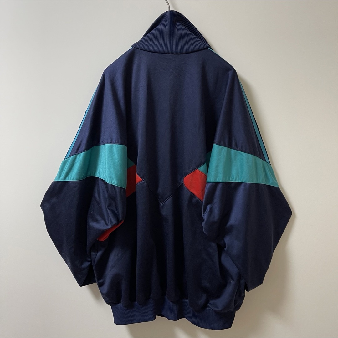 adidas - XL 80s】アディダス刺繍トラックジャケット古着ビンテージ