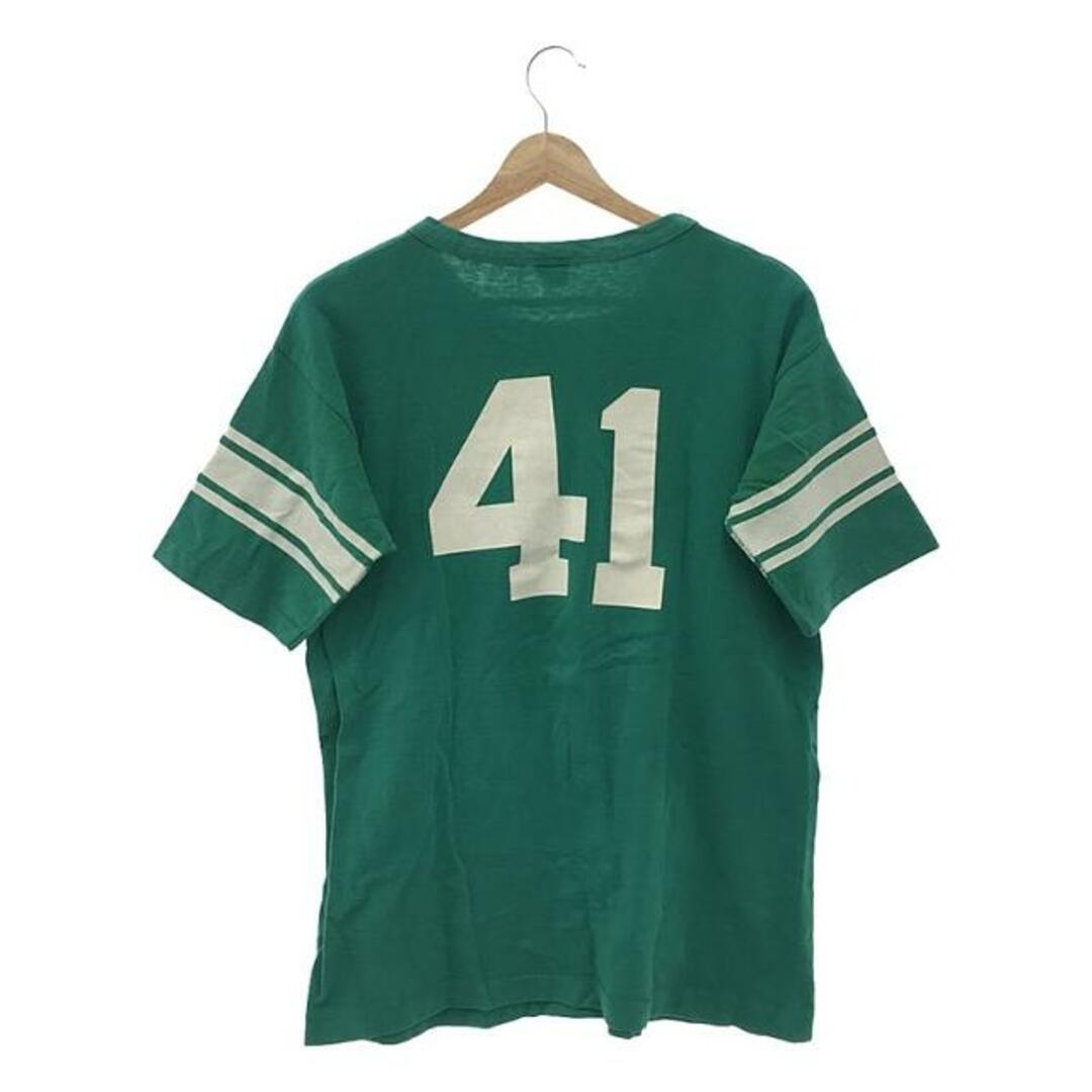 希少 70s バータグ チャンピオン CHAMPION フットボールTシャツL