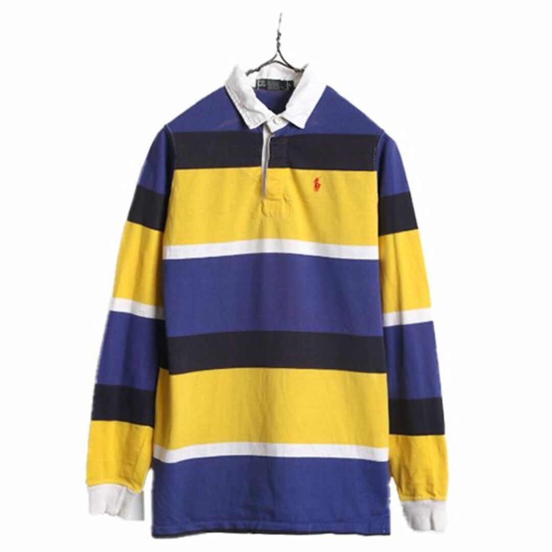 Ralph Lauren - 90s USA製 ポロ ラルフローレン ボーダー 長袖 ラガー