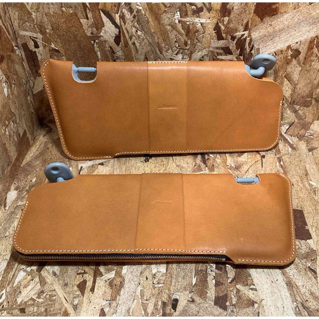 新型ジムニー4点セット◇キャメル、ステッチ白、刻印筆記体