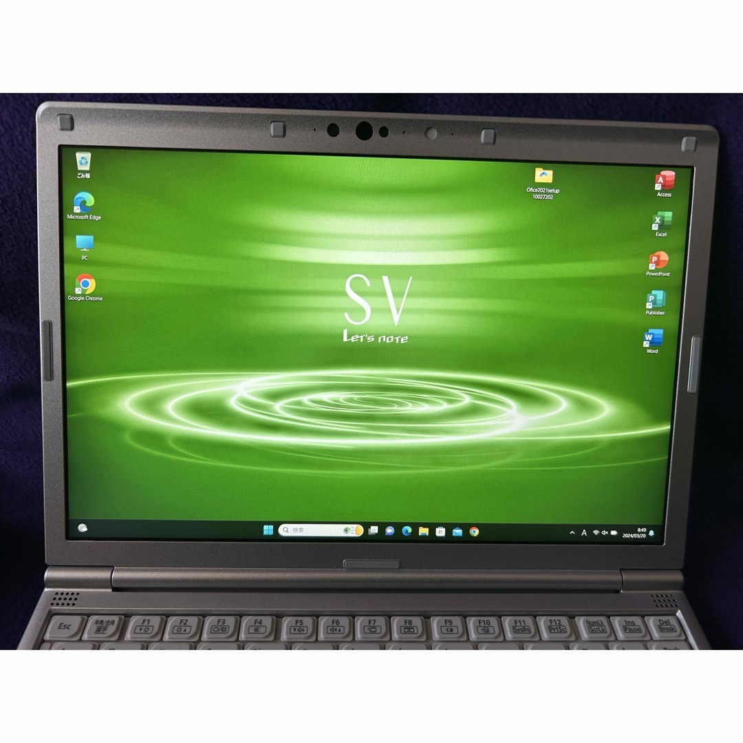 バッテリー良好!レッツノートSV8 i5 8G／256GB／オフィス2024