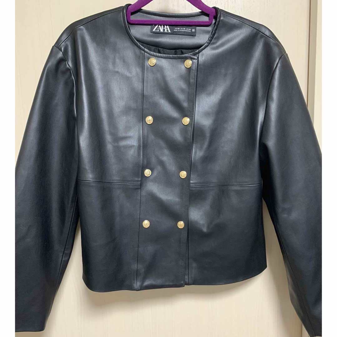 ZARA - ZARA フェイクレザージャケット XSの通販 by にゃーにょ's shop