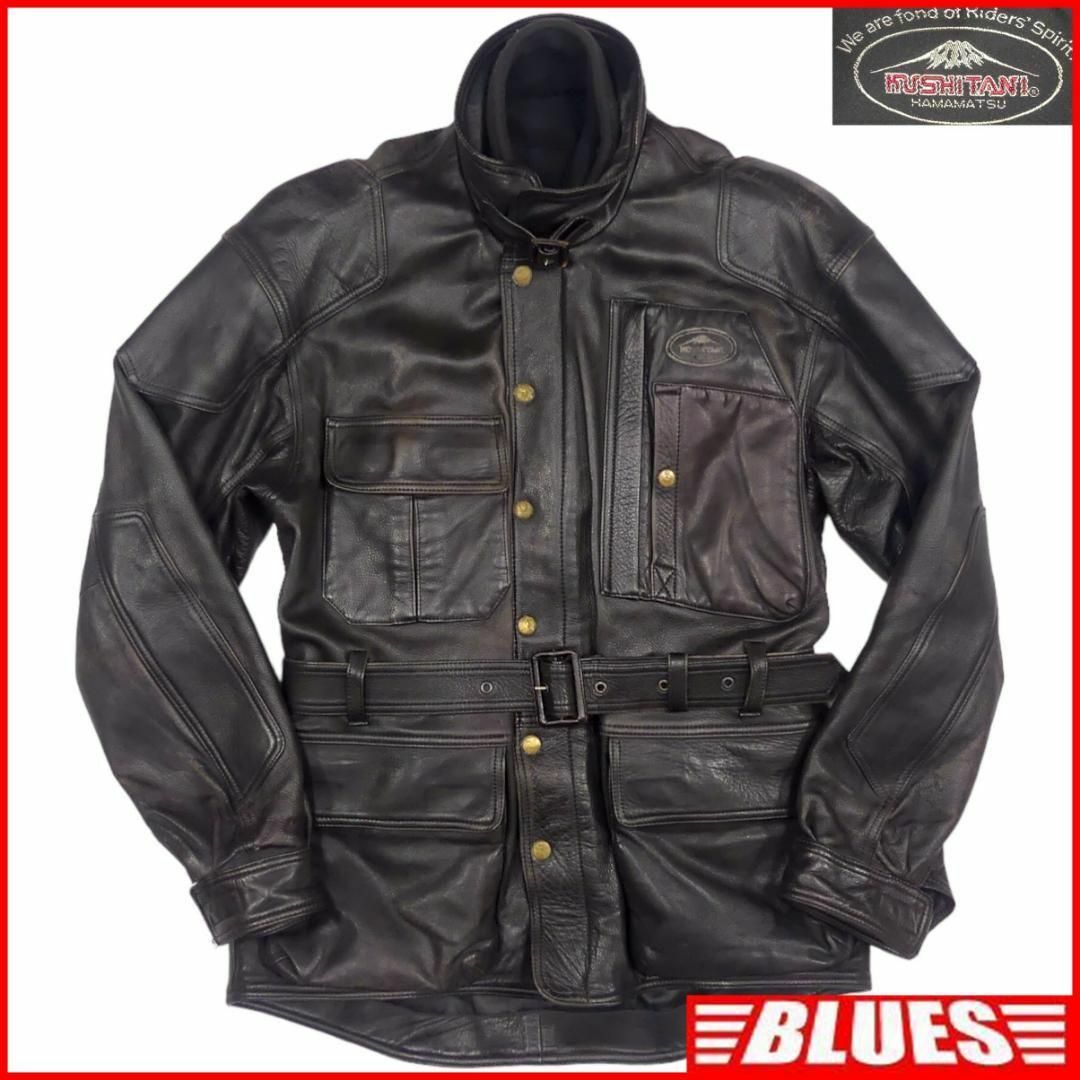 KUSHITANI - クシタニ ライダースジャケット 本革 シングル ロング