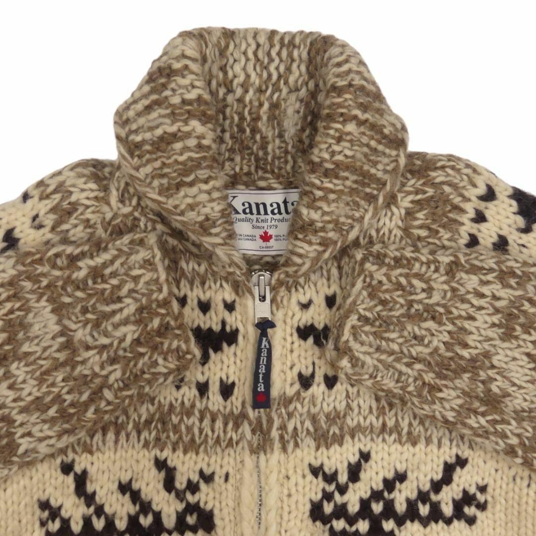 KANATA - カウチン セーター kanata ニット M カナダ製 カナタ 茶