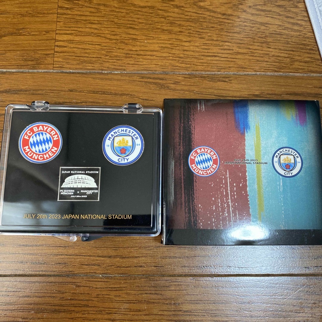 マンチェスターシティVSバイエルンミュンヘン 記念グッズ ピンバッジ