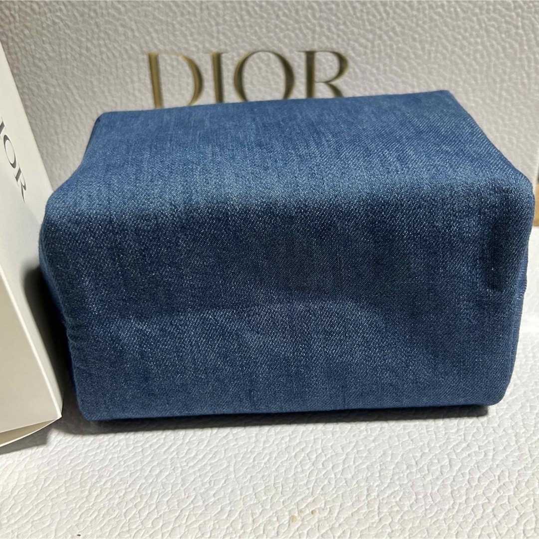 Dior - ディオール ノベルティ ポーチ デニム ブルー スクエア 2024