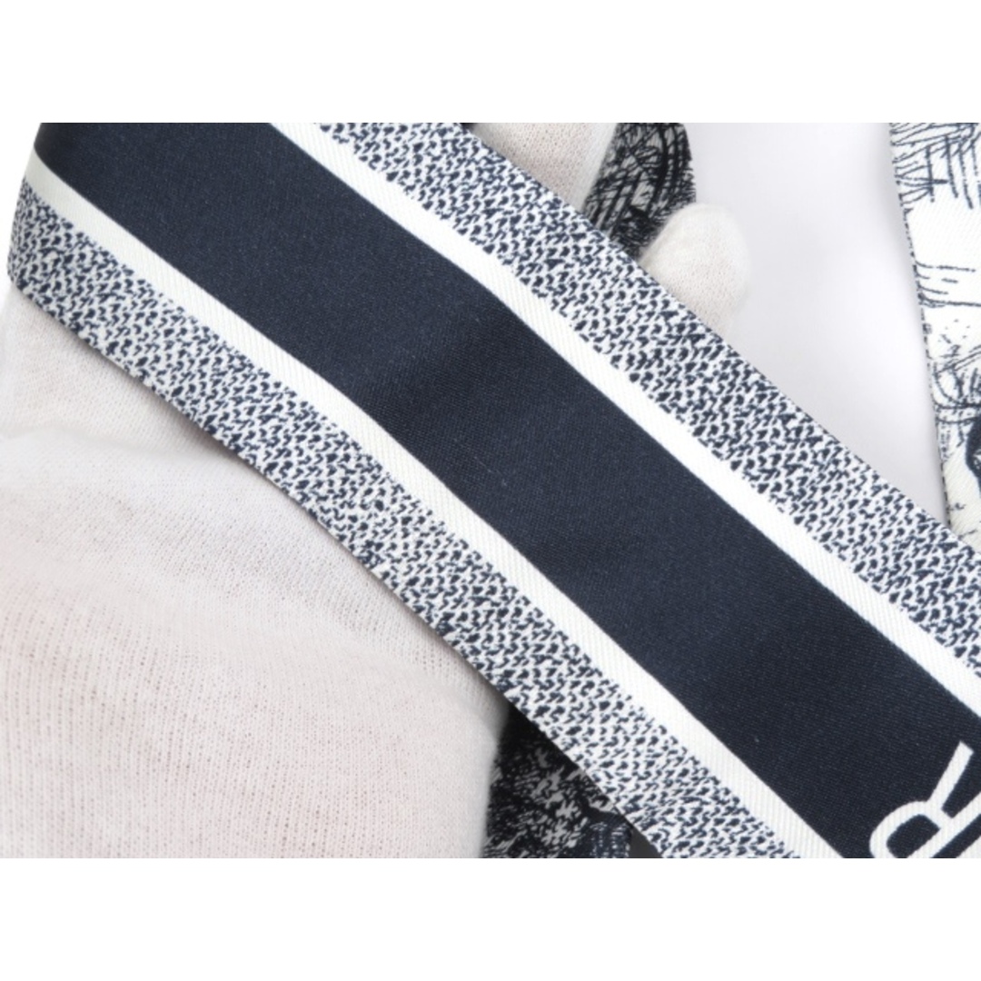 Dior - □美品□ ディオール ミッツァ スカーフ ツイリー ネイビー