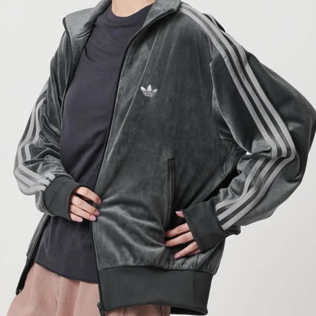 adidas Originals - 新品XS⭐️adidas ファイヤーバード ベロア グレー