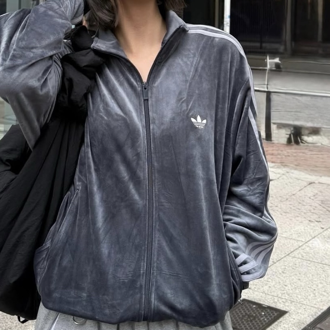 adidas Originals - 新品XS⭐️adidas ファイヤーバード ベロア グレー