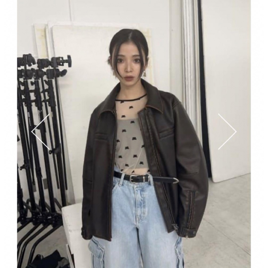 SLY - MICHIXSLY F／LEATHER ジャケット♡ブラウンの通販 by n&k