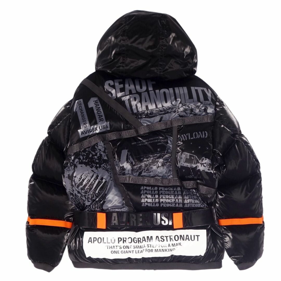 値下げ交渉歓迎 アビレックス AVIREX レザーダウンジャケット 2XL ☆値