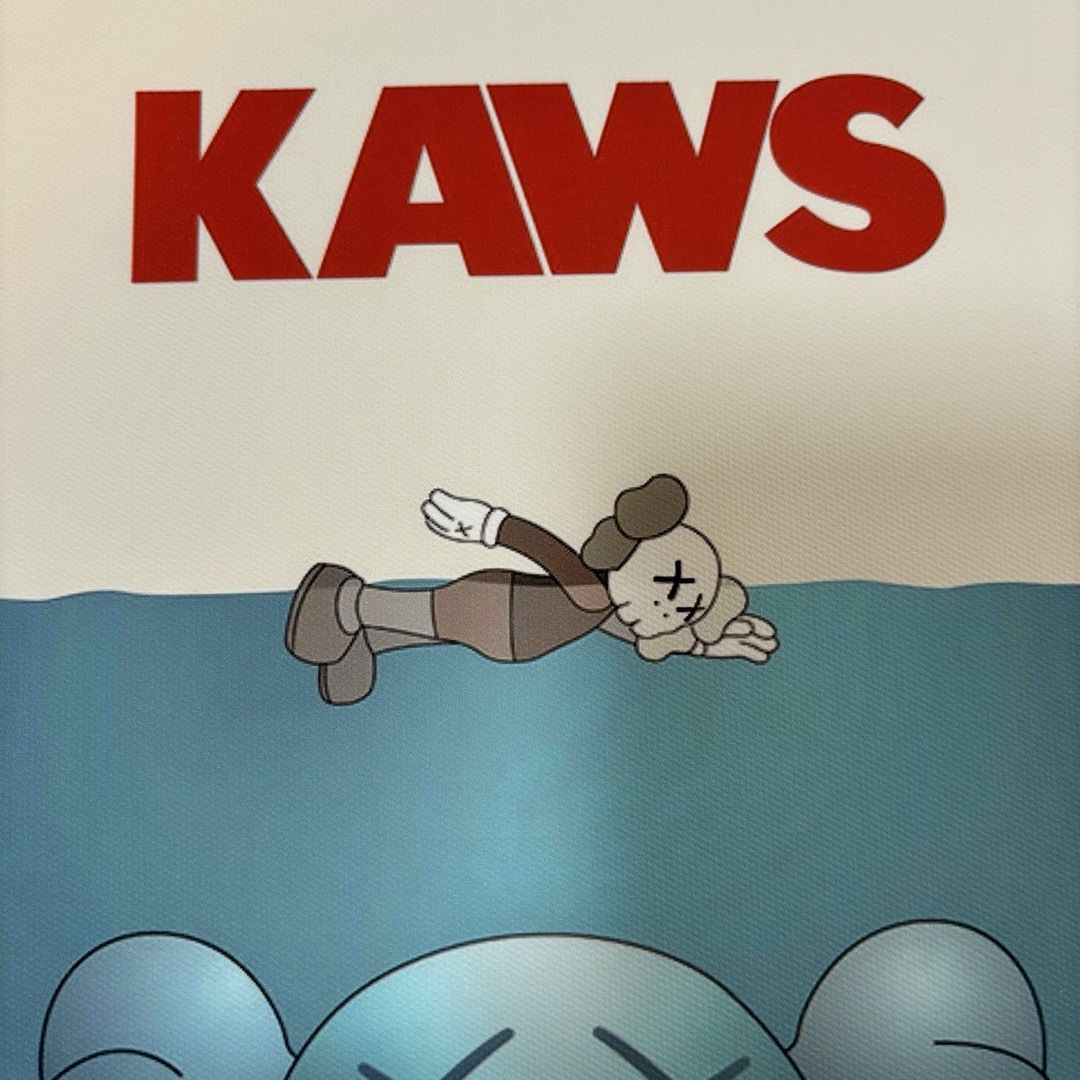 黒額付きポスター】KAWS(カウズ)47ベアブリック(A4サイズ)の通販 by