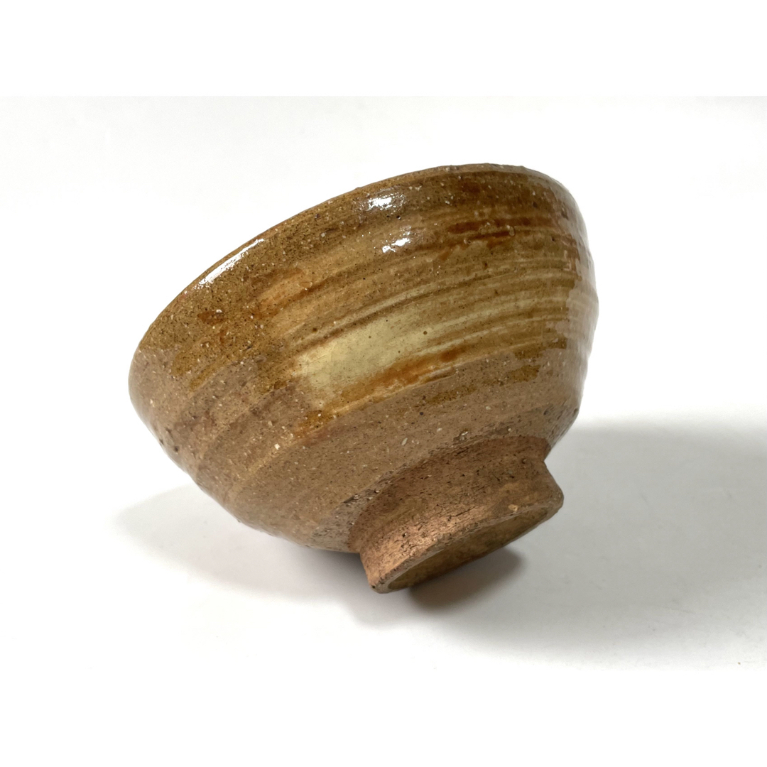 陶芸家作家物九代長岡住右衛門長岡空味 刷毛目茶碗伊羅保出雲楽山焼