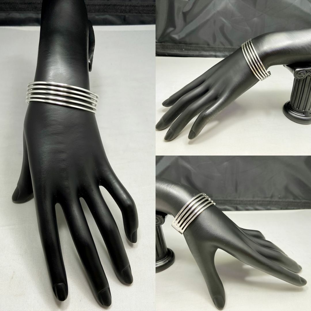 GUCCI - 新品仕上 希少廃盤 グッチ ストライプ バングル ブレスレット