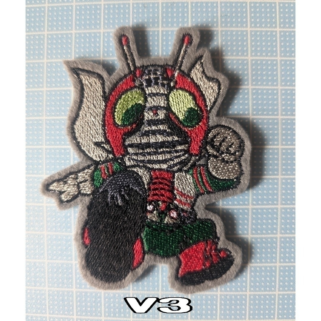仮面ライダー ワッペン V3 アイロン刺繍ワッペンの通販 by LEO's shop