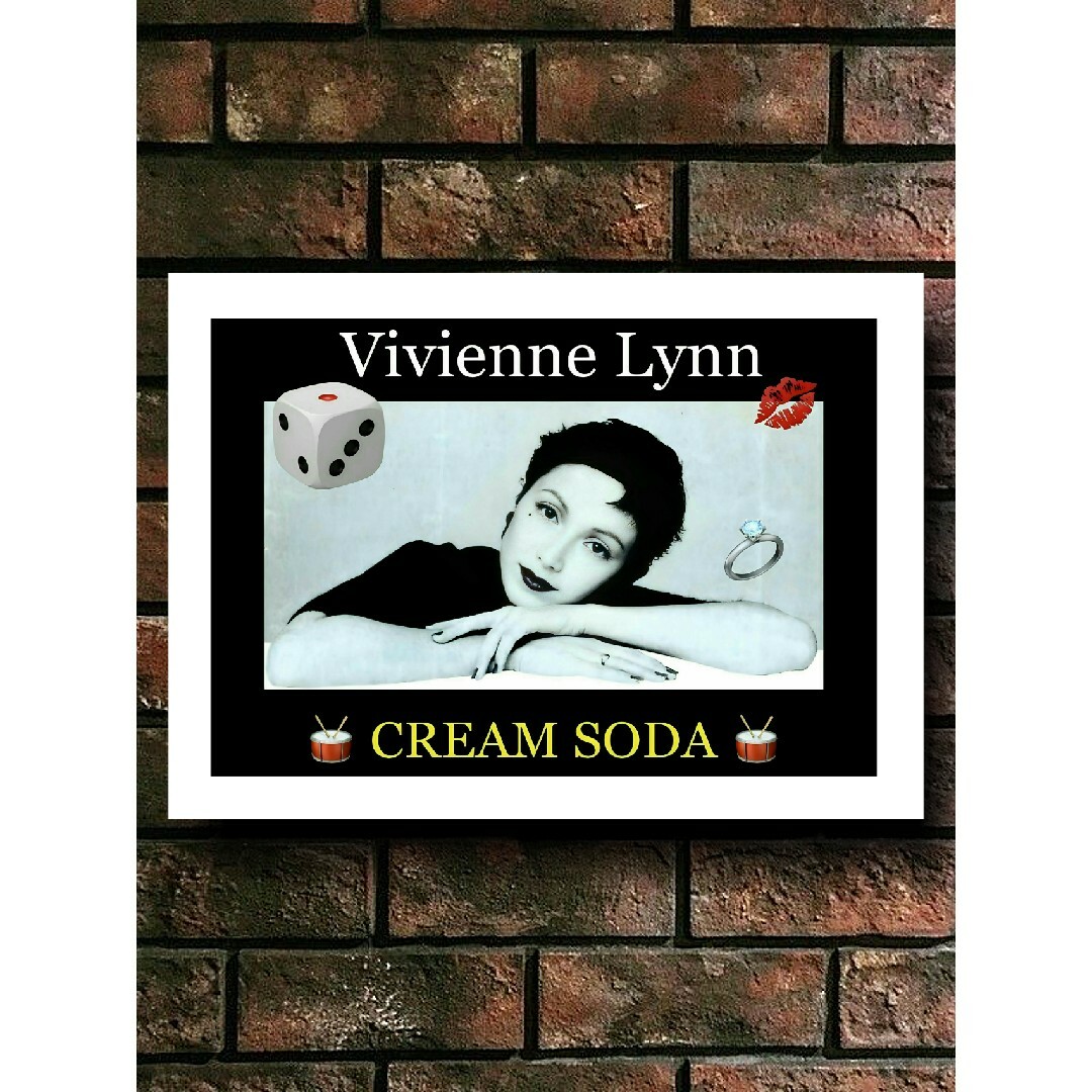 クリームソーダ / ブラックキャッツ【A4サイズ写真ポスター額装付き2