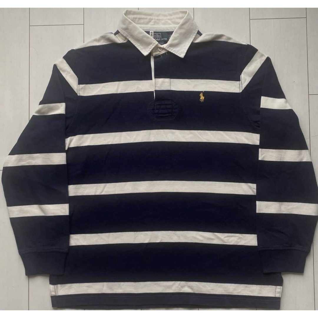 POLO RALPH LAUREN - 美品 POLO ラルフローレン ボーダー ラガーシャツ