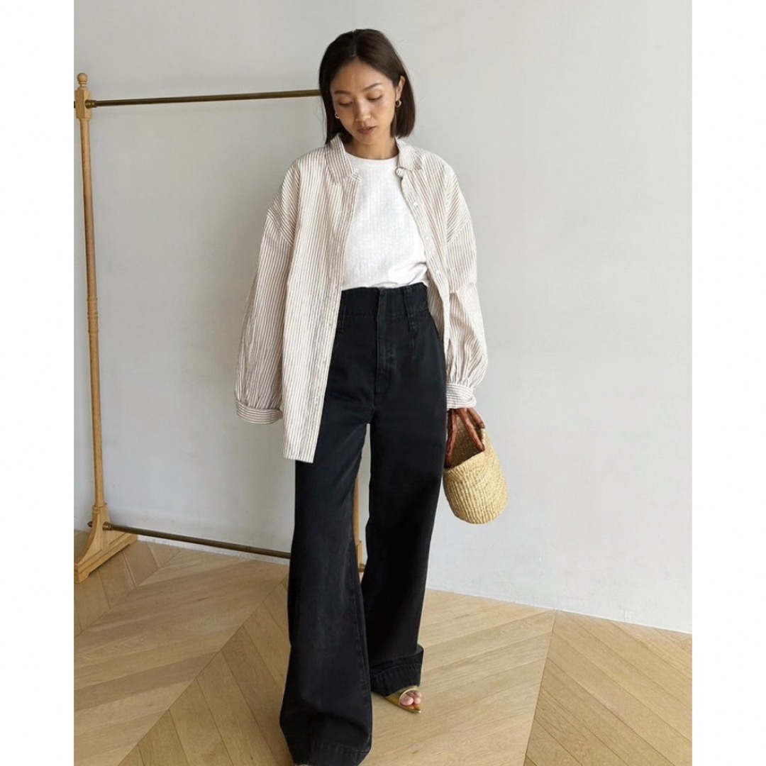 SeaRoomlynn - 25inch ハイウエストLOOSEデニムトラウザー searoomlynn