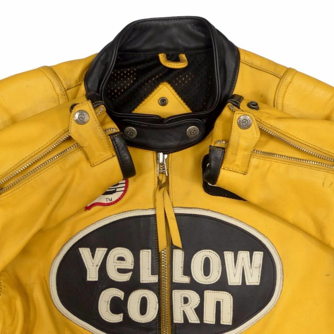 YeLLOW CORN - イエローコーン ライダース ジャケット 本革 シングル